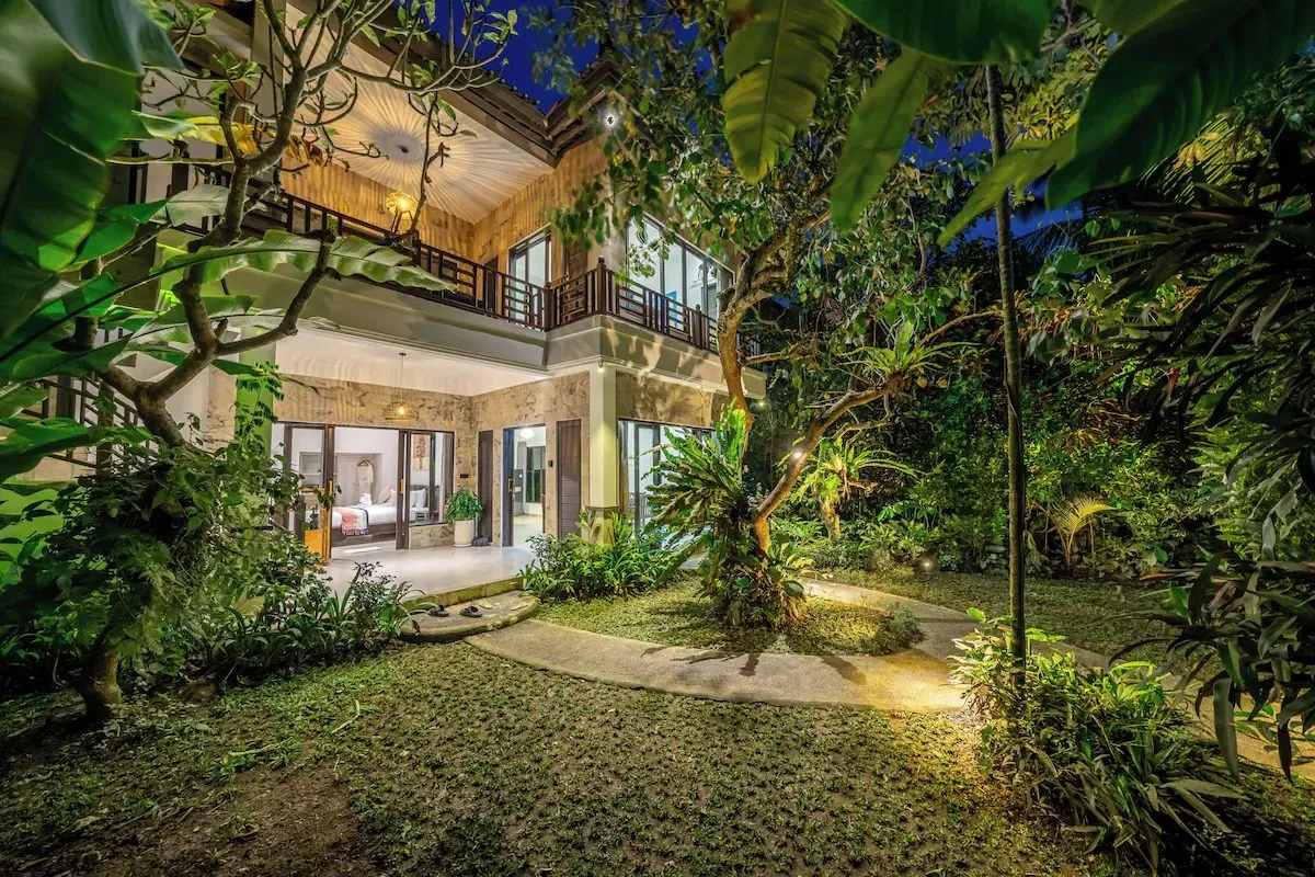 Dream Bali villa, evening